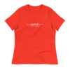 Latitude Adjustment Women's T-Shirt in poppy from Wander with Direction