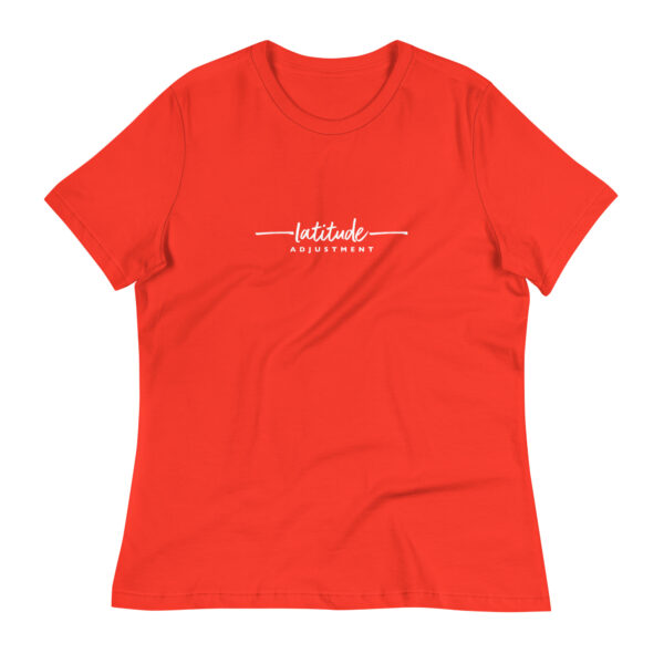 Latitude Adjustment Women's T-Shirt in poppy from Wander with Direction