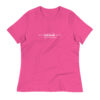 Latitude Adjustment Women's T-Shirt in Berry with Wander with Direction
