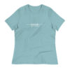 Latitude Adjustment Women's T-Shirt in heather blue lagoon from Wander with Direction