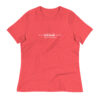 Latitude Adjustment Women's T-Shirt in heather red from Wander with Direction