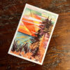 Pine Tree Sunset Postcard 10-Pack