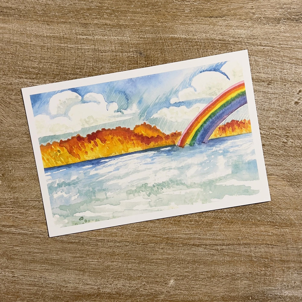 Glen Lake Rainbow Postcard 10-Pack by Wander with Direction