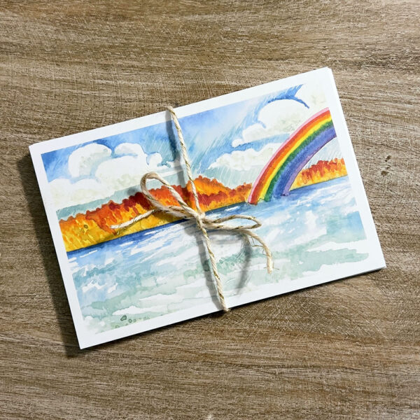 Glen Lake Rainbow Postcard 10-Pack by Wander with Direction