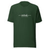 Latitude Adjustment Unisex T-Shirt in forest green from Wander with Direction