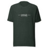 Latitude Adjustment Unisex T-Shirt in heather forest green from Wander with Direction