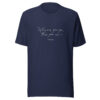 Where Ever You Go There You Are Quote from Confucius Unisex T-Shirt in navy from Wander with Direction
