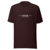 Latitude Adjustment Unisex T-Shirt in oxblood from Wander with Direction