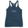 Latitude Adjustment Women's Racerback Tank in indigo from Wander with Direction
