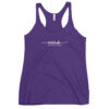 Latitude Adjustment Women's Racerback Tank in purple rush from Wander with Direction