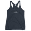 Latitude Adjustment Women's Racerback Tank in vintage navy from Wander with Direction