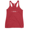 Latitude Adjustment Women's Racerback Tank in vintage red from Wander with Direction