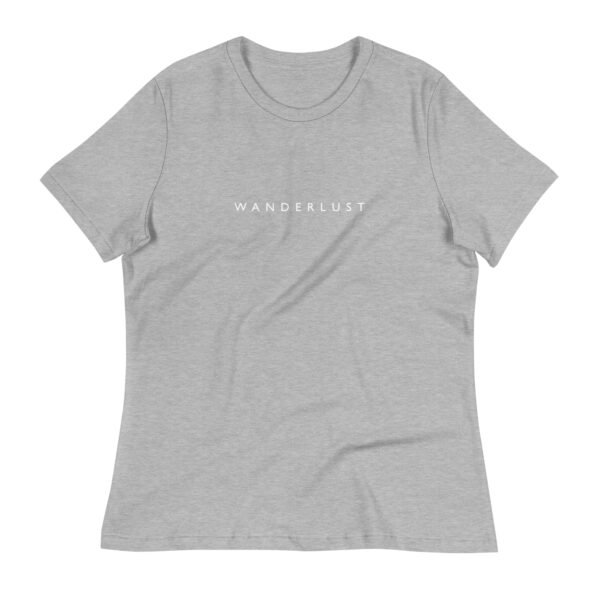 Wanderlust Women's T-Shirt in athletic heather from Wander with Direction