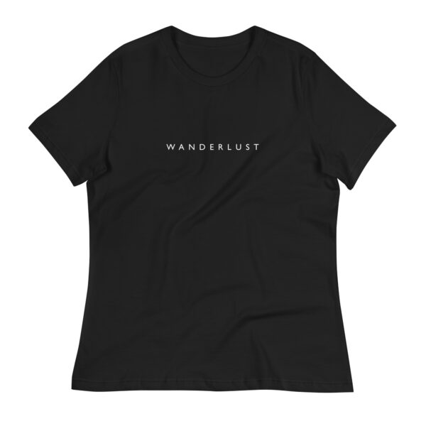 Wanderlust Women's T-Shirt in black from Wander with Direction