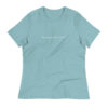 Wanderlust Women's T-Shirt in heather blue lagoon from Wander with Direction