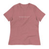 Wanderlust Women's T-Shirt in heather mauve from Wander with Direction