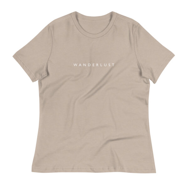 Wanderlust Women's T-Shirt in heather stone from Wander with Direction
