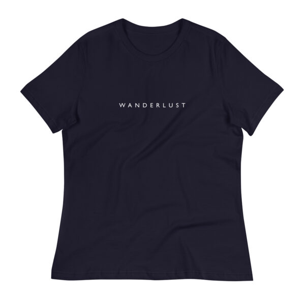Wanderlust Women's T-Shirt in navy from Wander with Direction