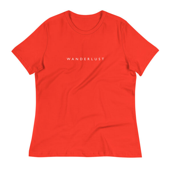 Wanderlust Women's T-Shirt in poppy from Wander with Direction