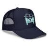 Solid Atlas VW Bus Trucker Hat in Blue Side View