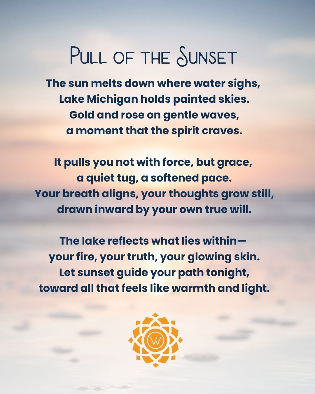 Poem Pull of the Sunset
