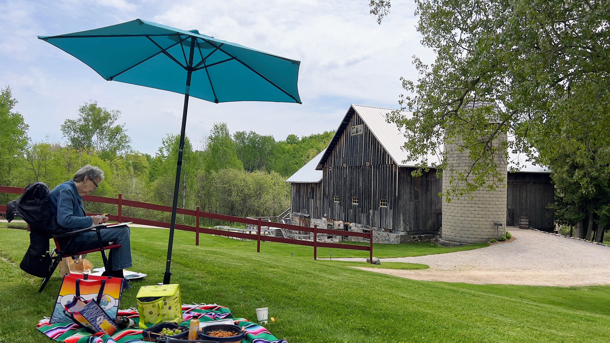 Watercolor Class at Starry Night Barn