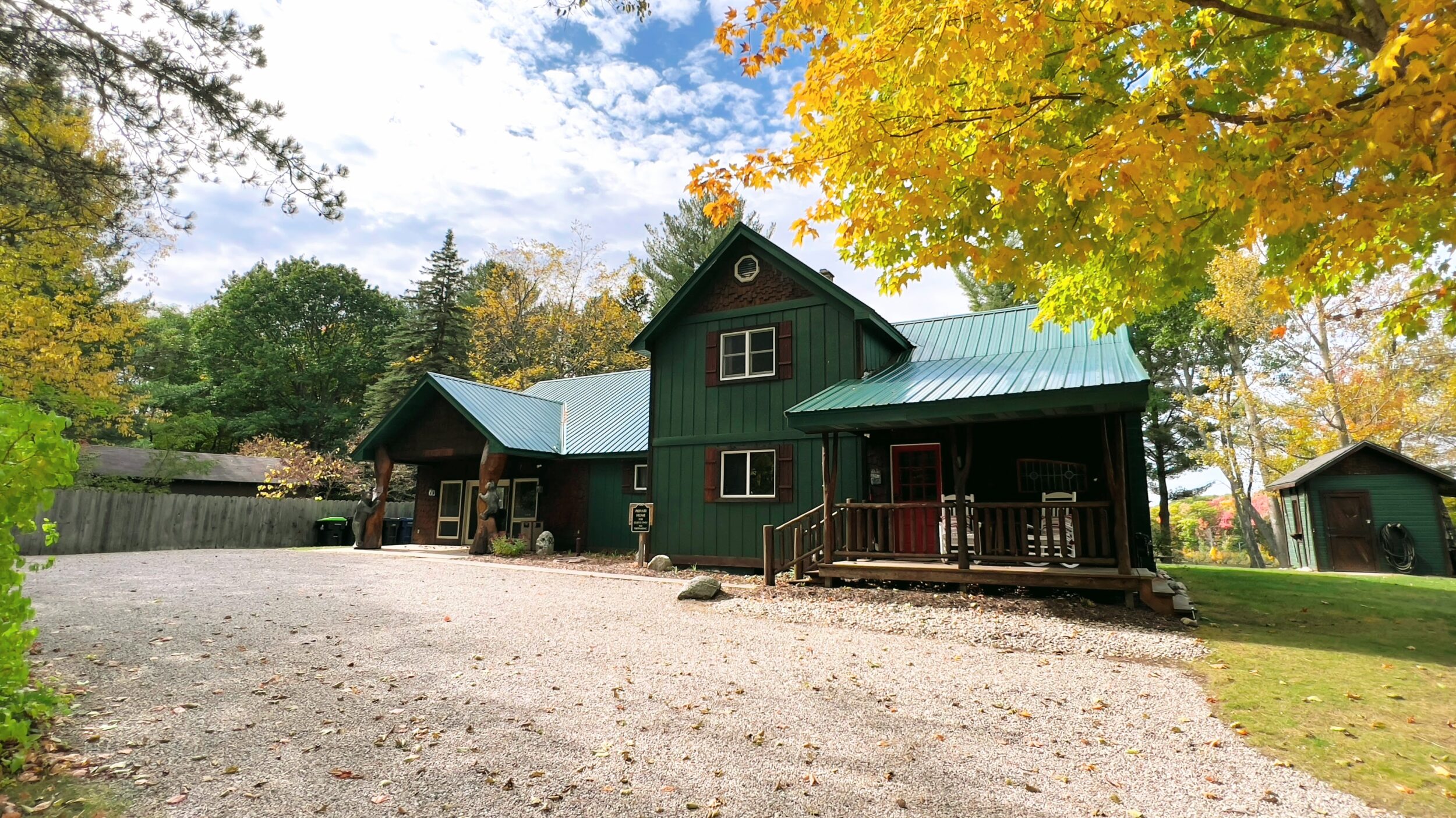 The Bears Den at the Sleeping Bear Resort in the Fall